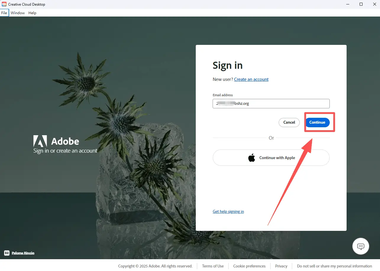 Enter Email Screenshot