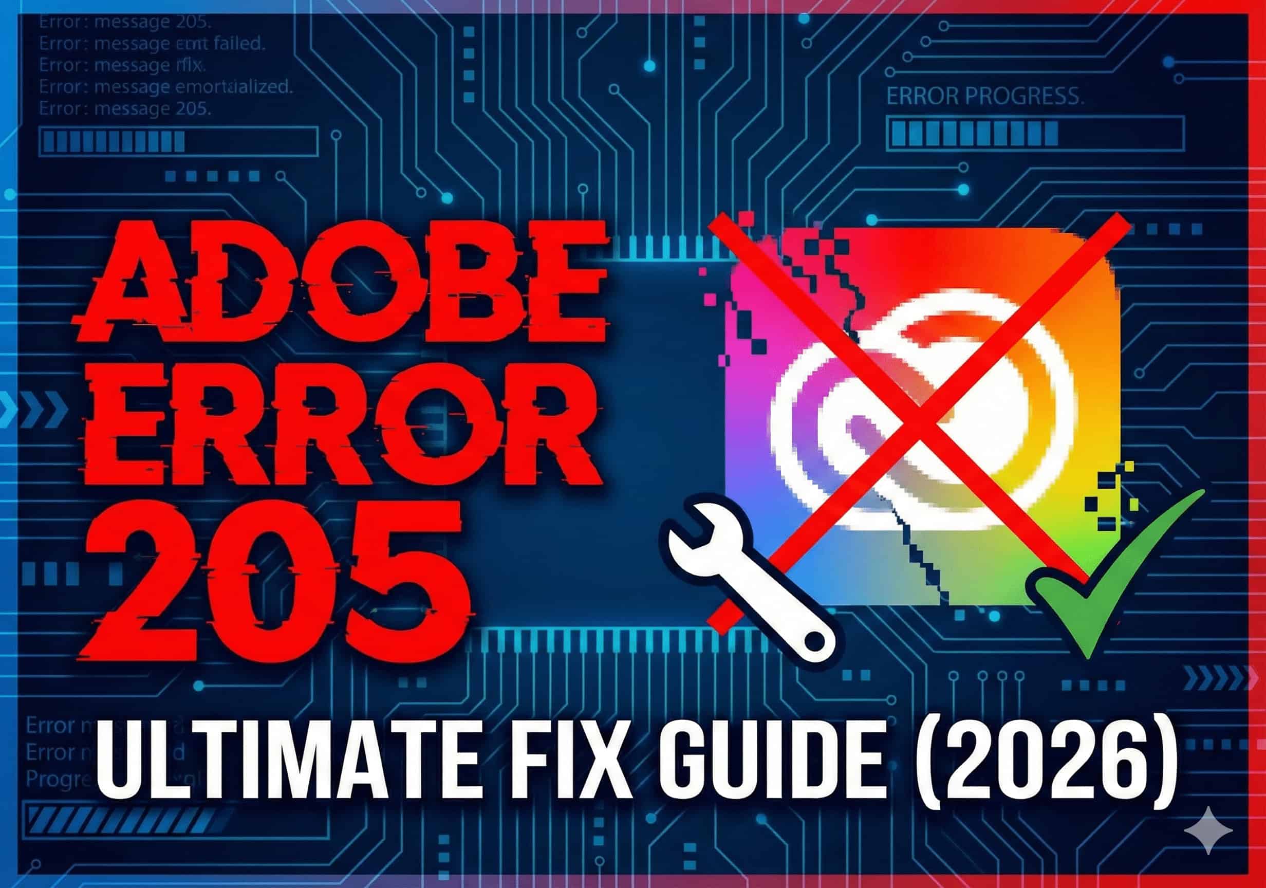 The Ultimate Guide to Fixing Adobe Error Code 205 (2026 Updated)