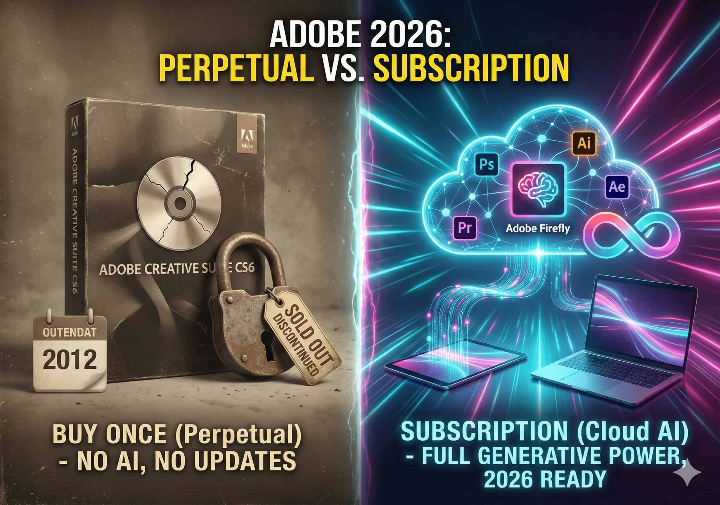 Perpetual License vs. Subscription: Which Adobe Plan Should Designers Choose in 2026?