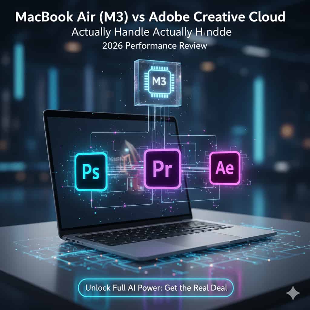 2026 Deep Dive: Can MacBook Air (M3) Actually Handle Adobe Creative Cloud?