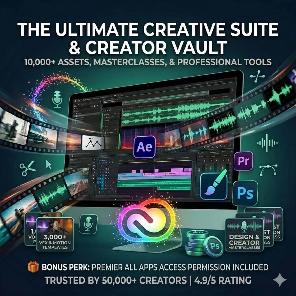 Premium 'CC All Apps' Access + Ultimate Creative Studio Vault