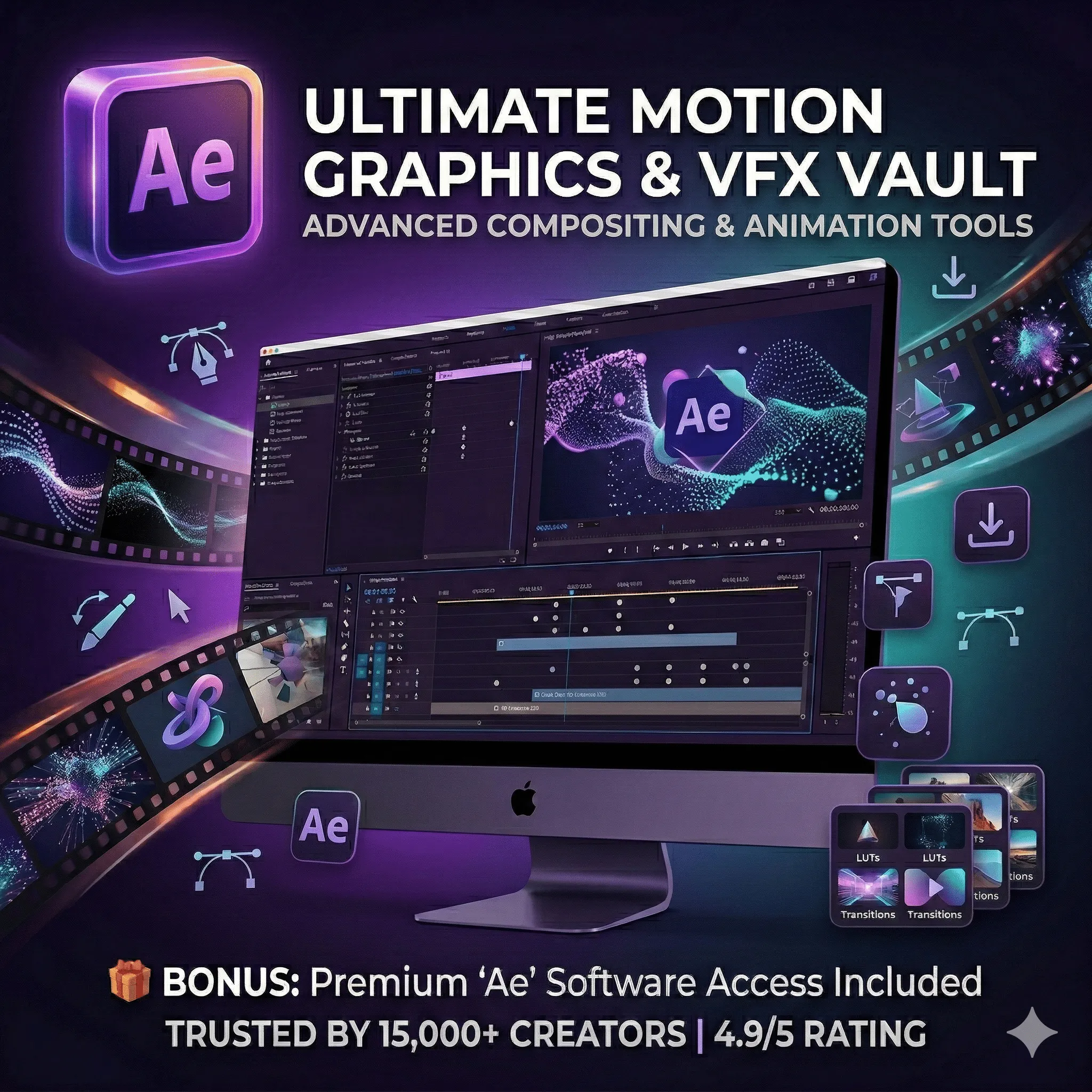 Premium 'Ae' Access + Ultimate VFX & Motion Graphics Vault