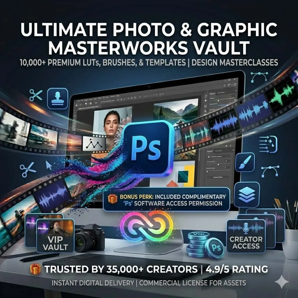 Premium 'Ps & Lr' Plan + Ultimate Photo Vault & Masterclass