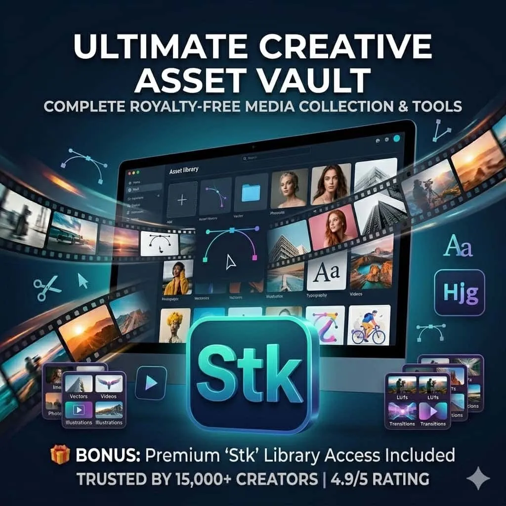 Premium 'Stk' Access + Ultimate Royalty-Free Media Vault